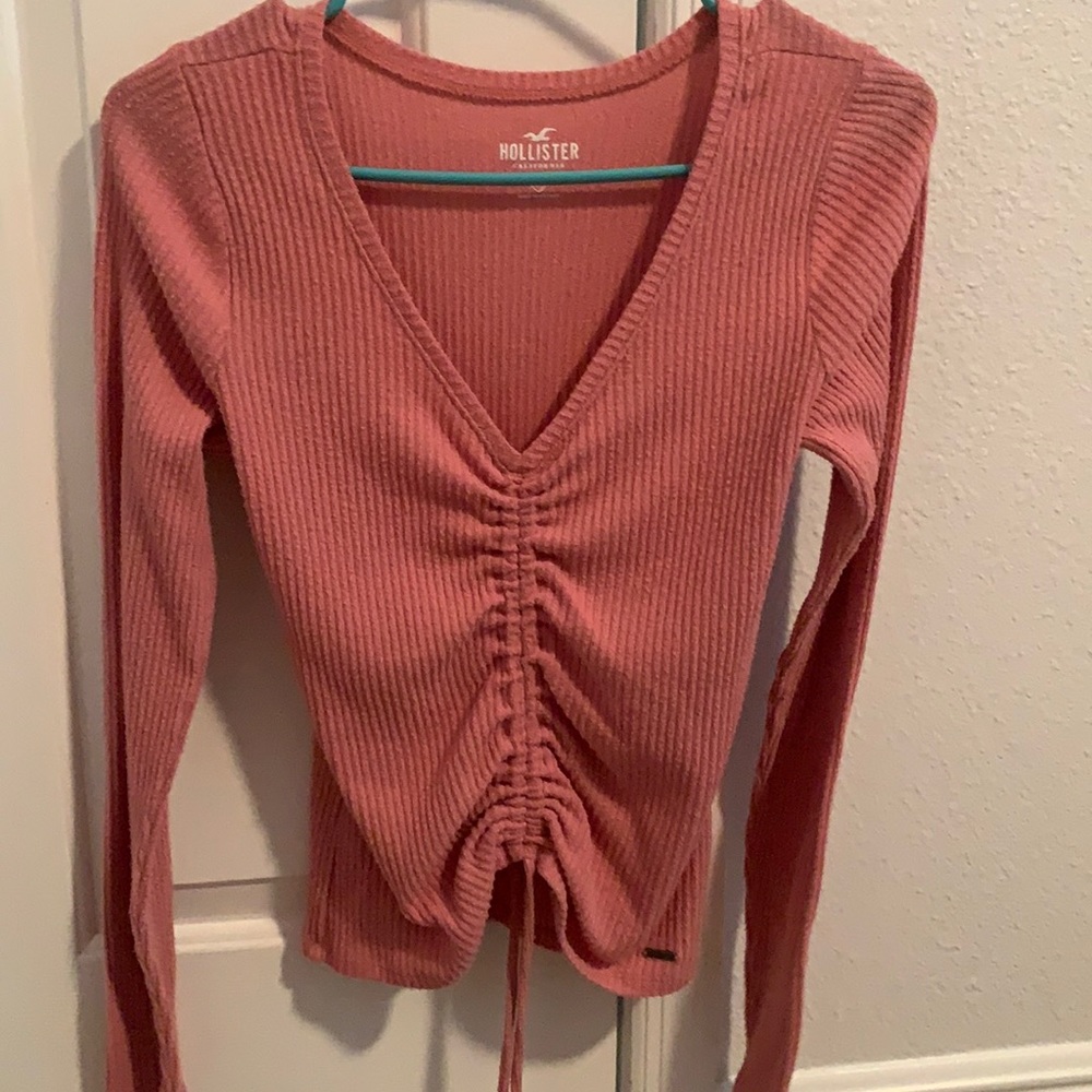 Hollister used pink long sleeved shirt